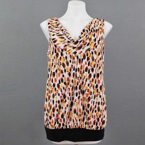 New Directions Women‎ Shirt Brown White L